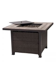 38IN Augusta square LP fire pit Table(sand black)