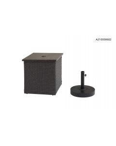 Square Umbrella base Side Table
