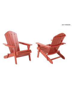 Adirondack chair-PK2 Painted folding - Chili