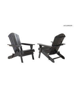 Adirondack chair-PK2 Painted folding - Black