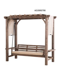 SummerCove Julia Pergola 3-Seat Swing with Adjustable Canopy