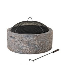 26IN Resin Round Fire Pit