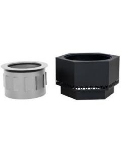 Lawrence V.1B 28IN. Hexagonal Low Smoke Firepit