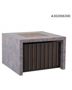 AmberCove Rediance Living Farnsworth 38" Square LP Firepit Table