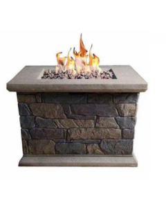 28IN Slate Square LP Firepit