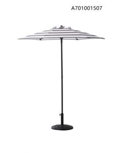 6.5Ft Market Umbrella Charcoal/Wh Stripe