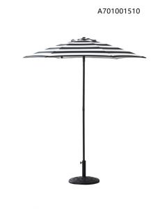6.5Ft Market Umbrella Black/Wh Stripe