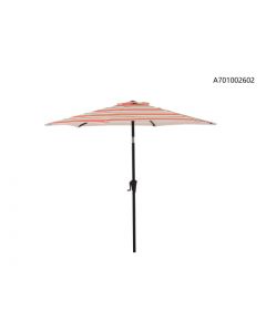 7.5Ft Market Umbrella W/ Tilt (Red/Blue/Green Stripe)