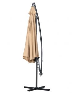 Outdoor Umbrellas w/ Stand and Tilt 11ft-Tan