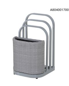 Pickford Towel Rack and Hamper(Taupe White)