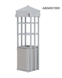 Pickford Pool Towel Valet Tower(Taupe White)
