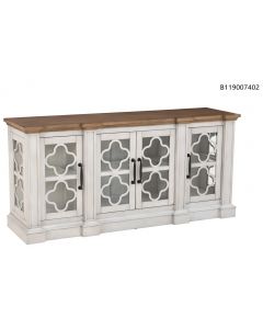 72x20IN Roswell LED Lit Accent Console (White)
