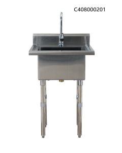 24" x 21" Single  Commercial Sink