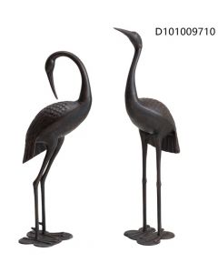 Cast Aluminum Crane Set Of 2