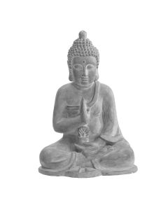 Clay Buddha Garden Decor-light gray