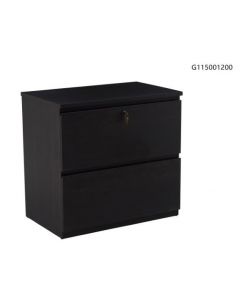 2 drawer Lateral flat Espresso