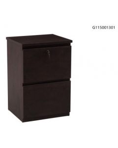 2 drawer Vertical flat Cherry