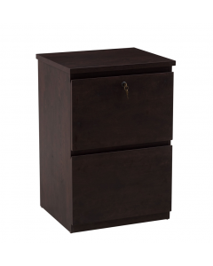 2 Drawer Vertical Flat Cherry
