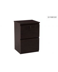 2 drawer Vertical flat Cherry