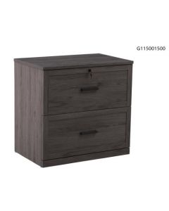 2 drawer Lateral flat Grey