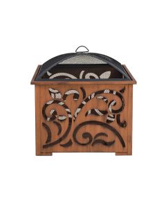 Sunjoy 26 in. Copper Steel Wood-Burning Fire Pit