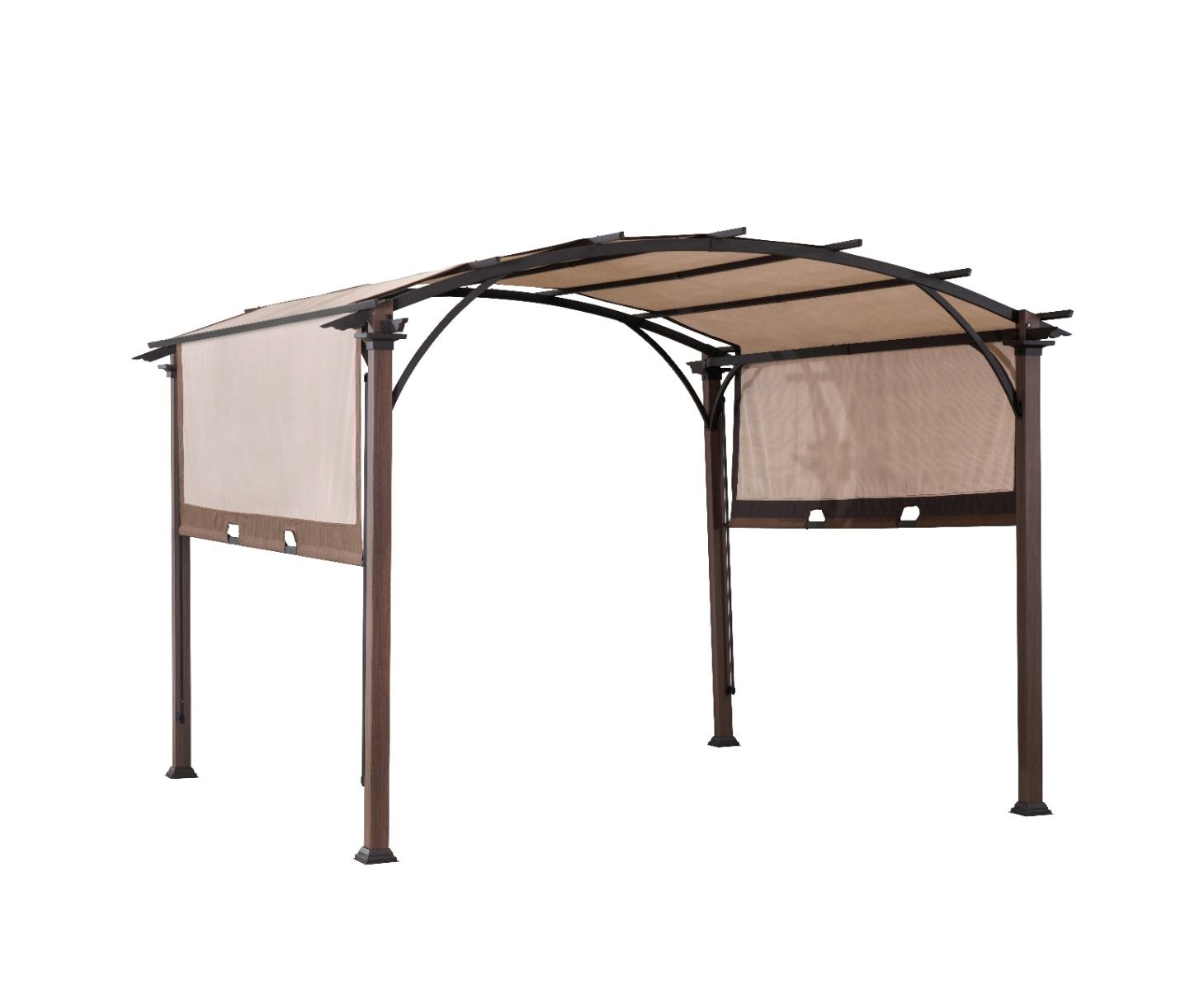 10 Ft X 10 Ft Arched Pergola