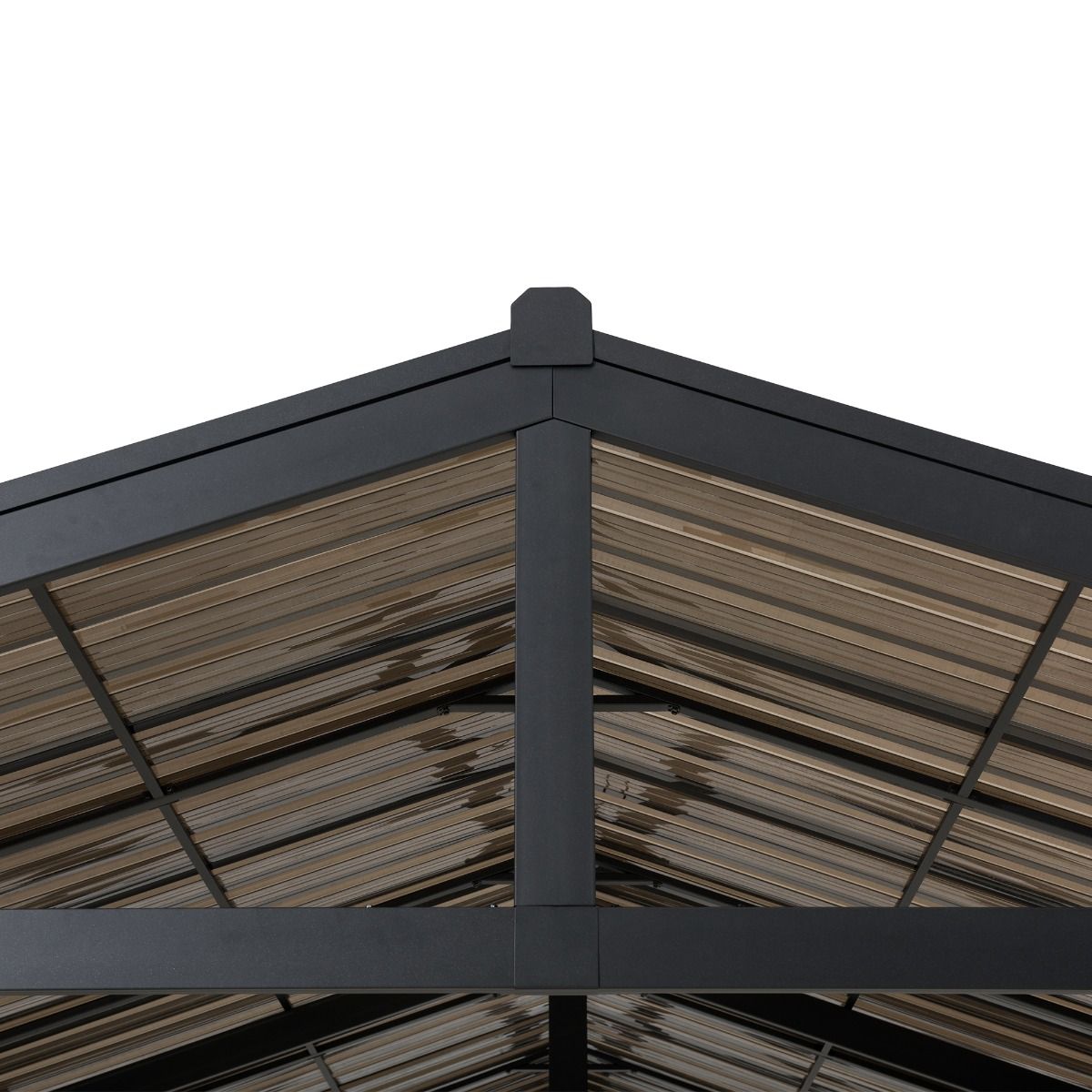 AutoCove 20 ft. W x 14 ft. D x 10 ft. H Newville Carport with Brown  Polycarbonate Top