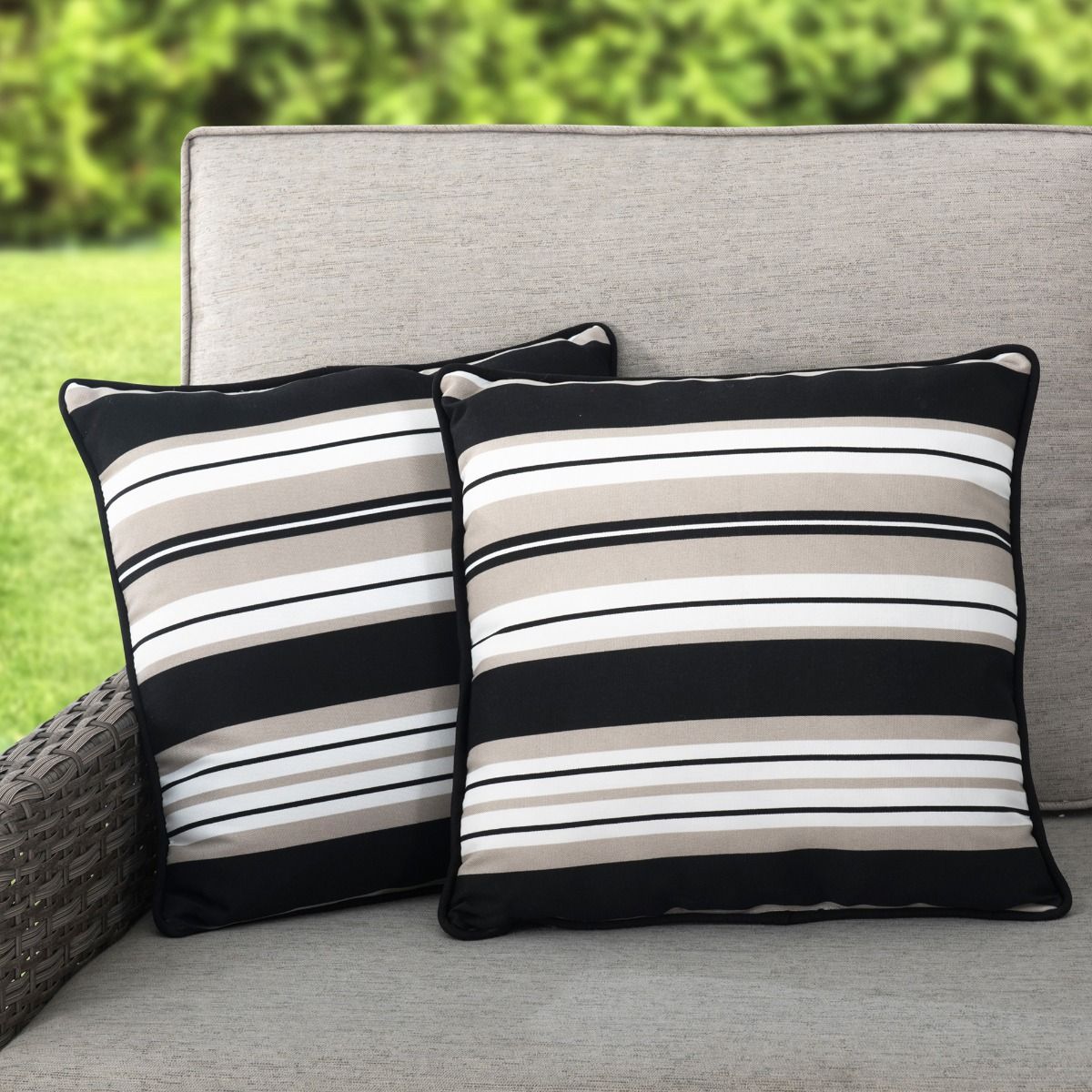 Gray Throw Pillows, 2-Pack