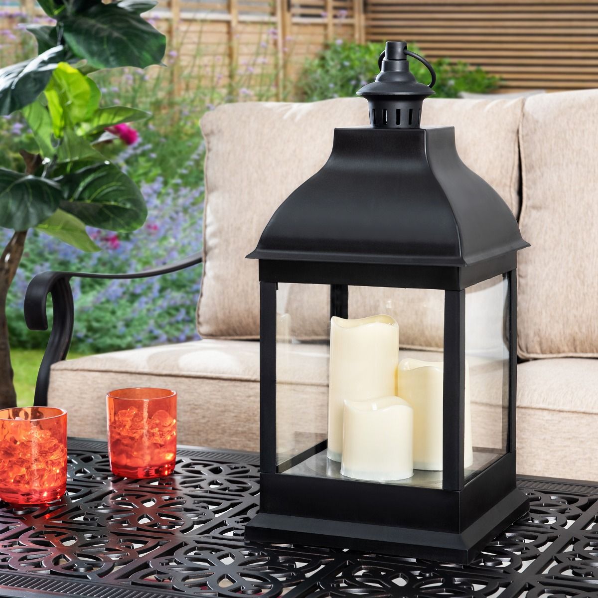 10.1'' Battery Powered Outdoor Lantern