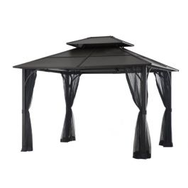 HB-Farrington Hard Top Gazebo -Graphite HB-Farrington Hard Top Gazebo -Graphite