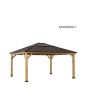13X15 Grayden One-Tiered Hard Top Gazebo(Copper)
