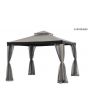 10x10 Chatam Gazebo(W/ Netting)