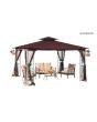 Regency Gazebo Ldx W/Dark Maroon Canopy