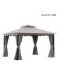 11x13 Overhangs bain Gazebo(W/ Curtain & Netting)