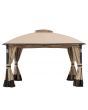 10x12 Moorehead Domed Soft Top gazebo(with Curtain & Nettin,with Music & Lighte)