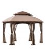 12x12 Manat?soft?top?gazebo(with?Netting)