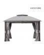 11x13 Fiona(Hudson &Rumney) Soft Top Gazebo (with Curtain & Netting)