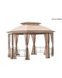 10x12 Jeffries Octagonal Gazebo(Post KD & W/ Netting)