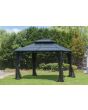 10x12 Hardtop Gazebo with Netting