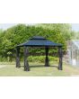 12x12 Hardtop Gazebo with Netting