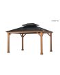 10X12 Wood Hardtop Gazebo