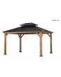 10X12 Wood Hardtop Gazebo
