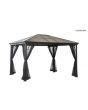 10x12 PC Hard Top Gazebo(matte black)