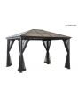 10X12 Pc Hard Top Gazebo (Matte Black)