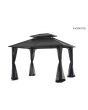 HB-Farrington Hard Top Gazebo -Graphite