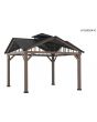 12x12 Hardtop Gazebo with wood post