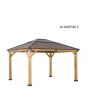 11x13 Grayden One-Tiered Hard Top Gazebo(Copper W/ Decorative sets)