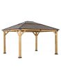 11x13 Grayden One-Tiered Hard Top Gazebo(Copper with Decorative sets)
