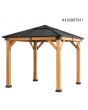 9x9 Grayden One-Tiered Hard Top Gazebo(W/ decorative sets)