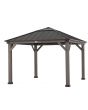 11x11 Grayden One-Tiered Hard Top Gazebo